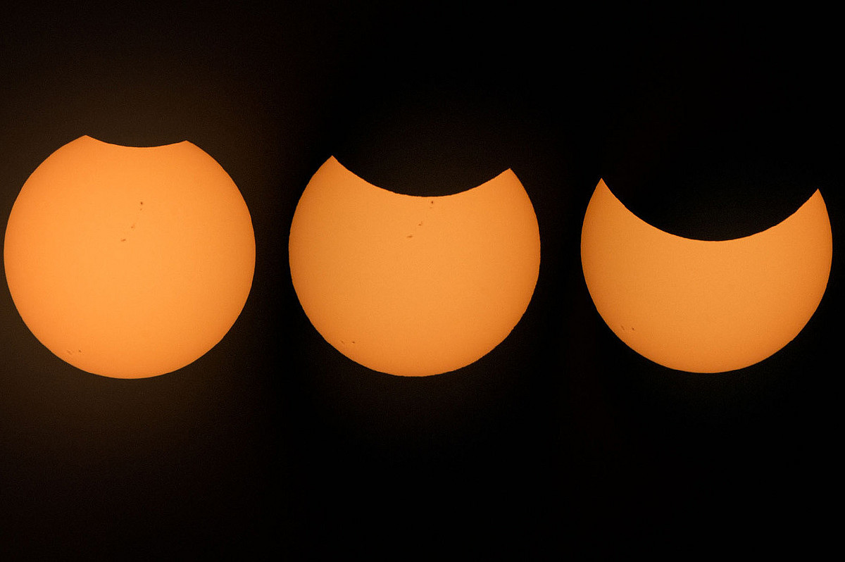 Partielle Sonnenfinsternis Institut für Physik